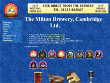 Tablet Screenshot of miltonbrewery.co.uk
